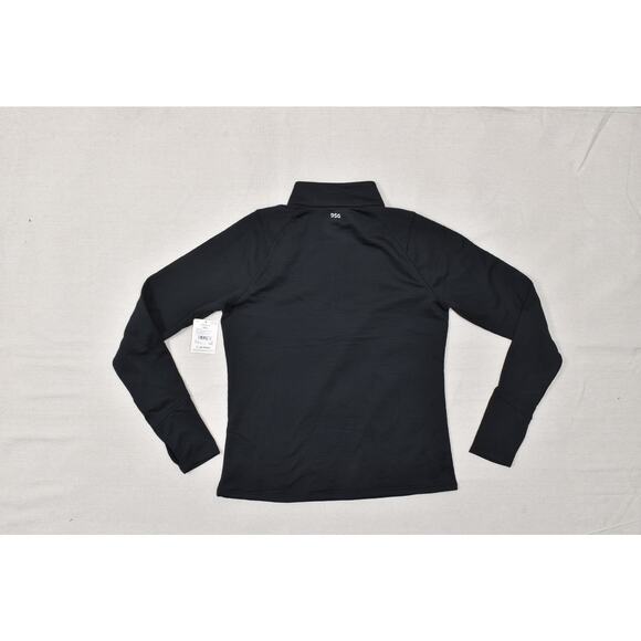 DSG Women's Run Grid 1/4 Zip Pullover Sweatshirt Pure Black Size L Polyester NEW - Picture 4 of 8